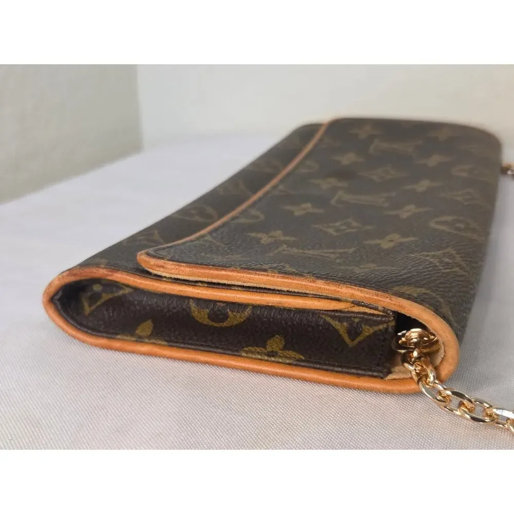 Louis Vuitton Vintage Monogram Twin Pochette GM LV Bag Clutch